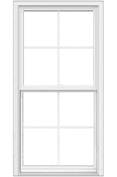 White 24X35 4/4 Grid Window